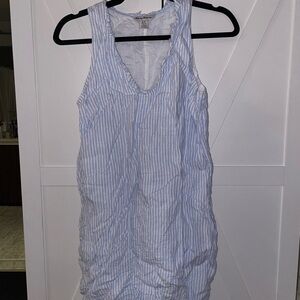 Tommy Bahama Light Blue and White Striped dress